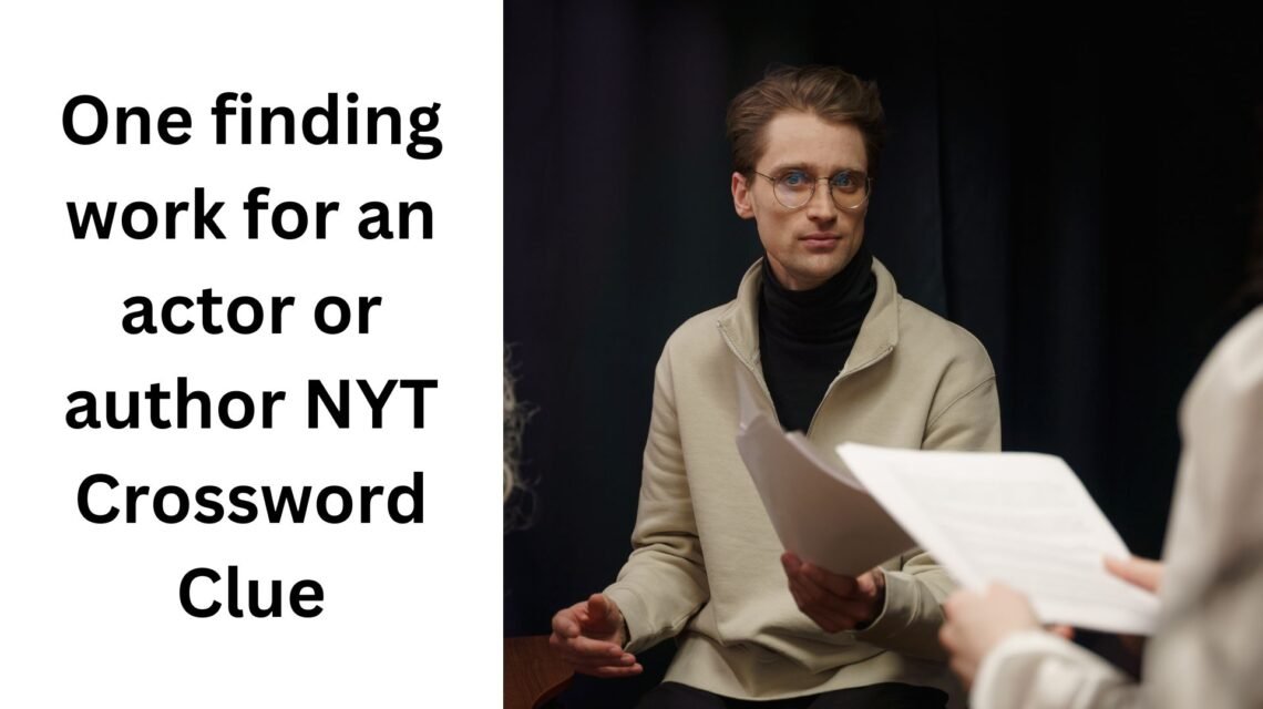 One Finding Work for an Actor NYT